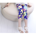 Personalizado Sí All-Matching Spandex Children Girl Floral Skinny Pants